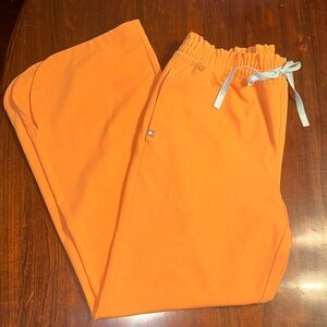 Figs Orange Technical Collection Scrub Pants